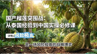 第一节：榴莲突围战：选址决策指南，告别赌运气，用硬指标圈定&ldquo;优生，课程：《国产榴莲突围战：从泰国经验到中国实操的8堂必修课（高阶实战版）》