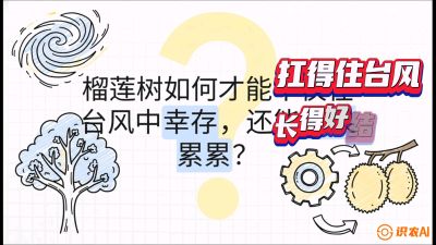 第四节：中国榴莲突围战：为生存重塑权型，抗台风矮化栽培与力学牵引，课程：《国产榴莲突围战：从泰国经验到中国实操的8堂必修课（高阶实战版）》