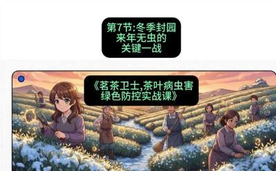 第07节：冬季封园&mdash;&mdash;来年无虫的关键一战，课程：《茗茶卫士&mdash;&mdash;茶叶病虫害绿色防控实战课》#识农AI