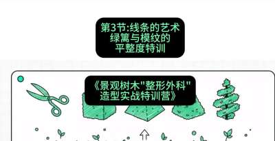 第03节：线条的艺术&mdash;&mdash;绿篱与模纹的平整度特训，课程：《景观树木&ldquo;整形外科&rdquo;造型实战特训营》#识农AI